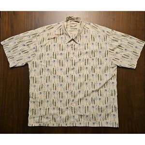 Vintage Campia Moda Hawaiin Shirt Button Up‎ Short Sleeve XL